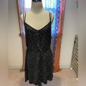 Black and white polka dot Forever 21 dress.